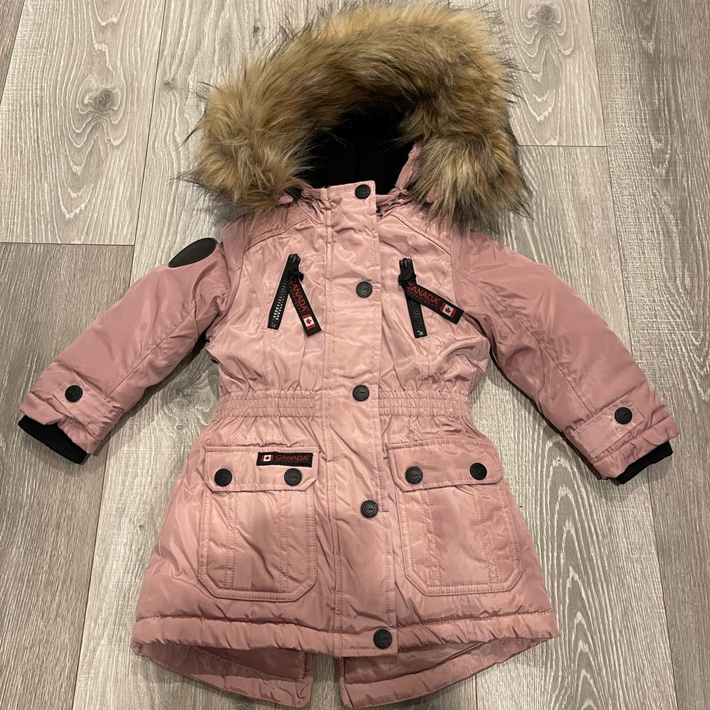 Girls Canada Weather Gear Parka Coat-New without tags. Size 3T